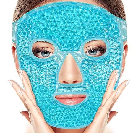 Mascara de hielo para tonificar y rejuvenecer el rostro.