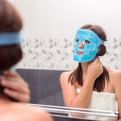 Mascara de hielo para tonificar y rejuvenecer el rostro.